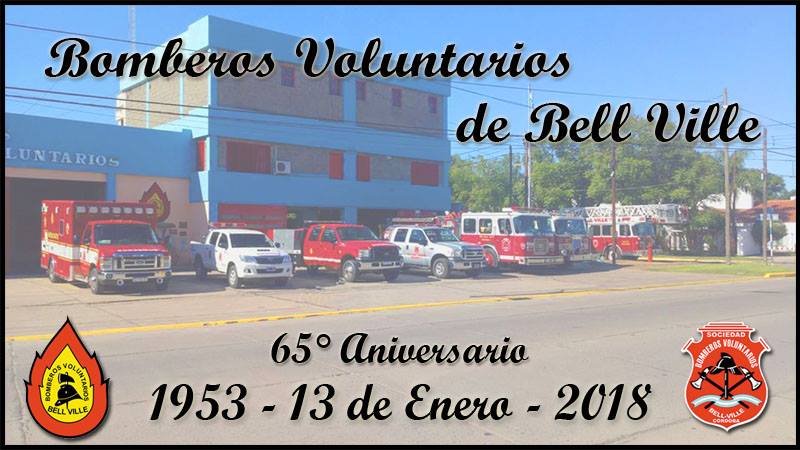 Bomberos Voluntarios de Bell Ville celebraron su 65° Aniversario