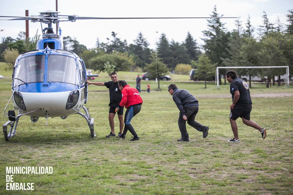 Curso de Rescate Acuático con Helicóptero en Embalse