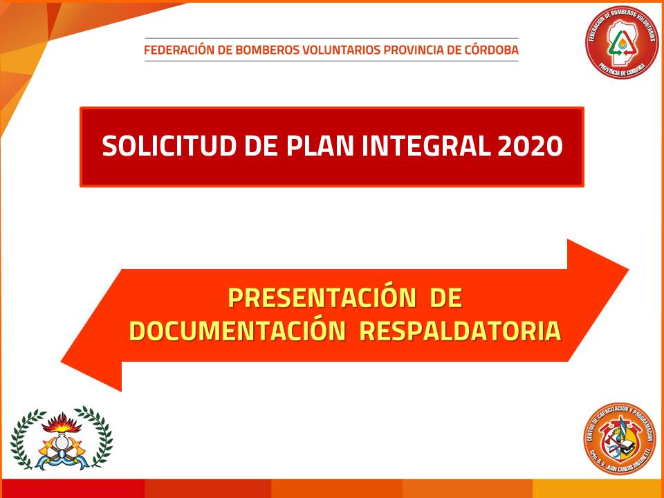 Solicitud del Plan Integral 2020