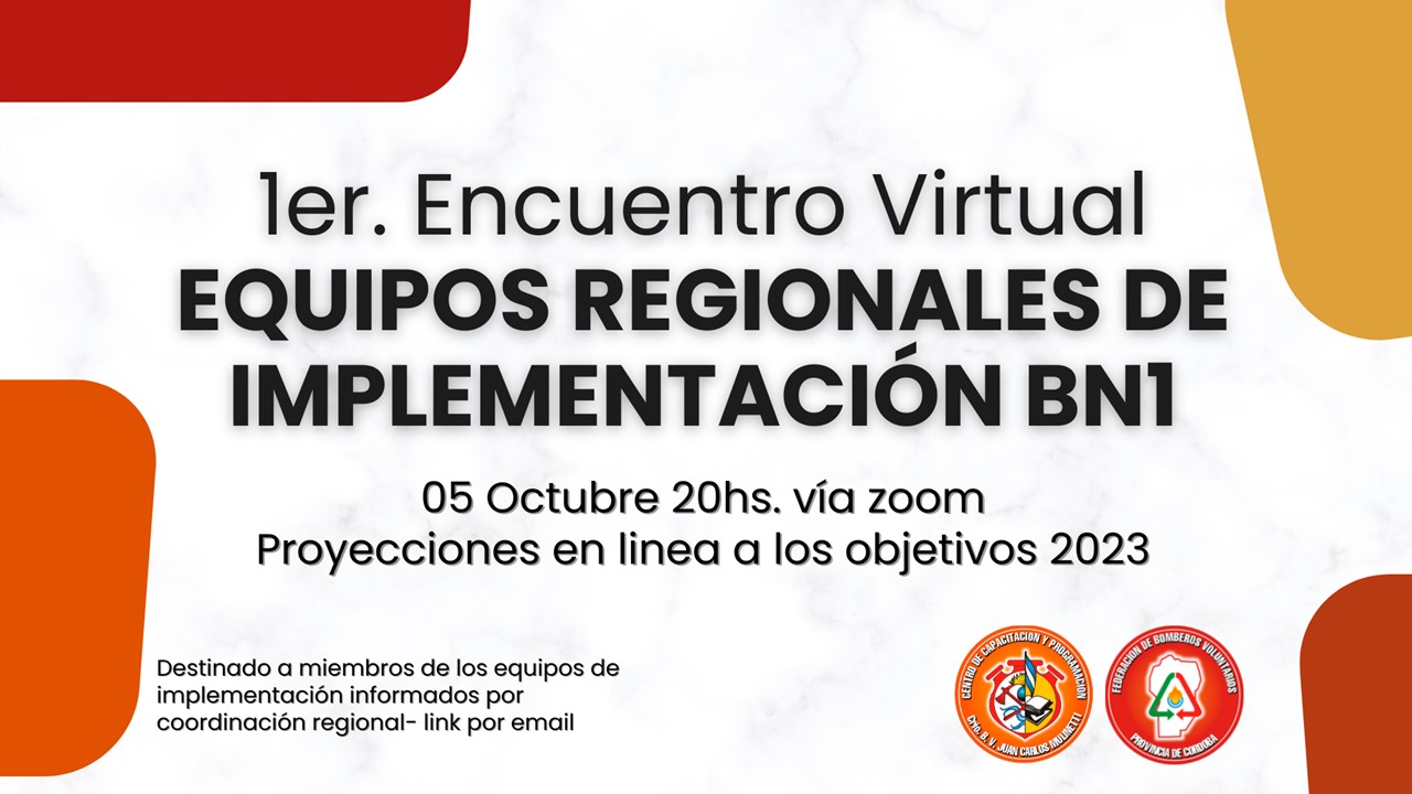 BN1: Primer Encuentro Virtual de Regionales Federativas