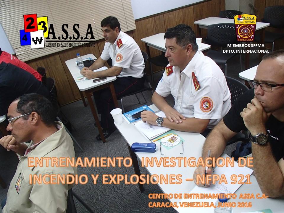 Curso de  Investigación de Incendio y Explosiones en Venezuela