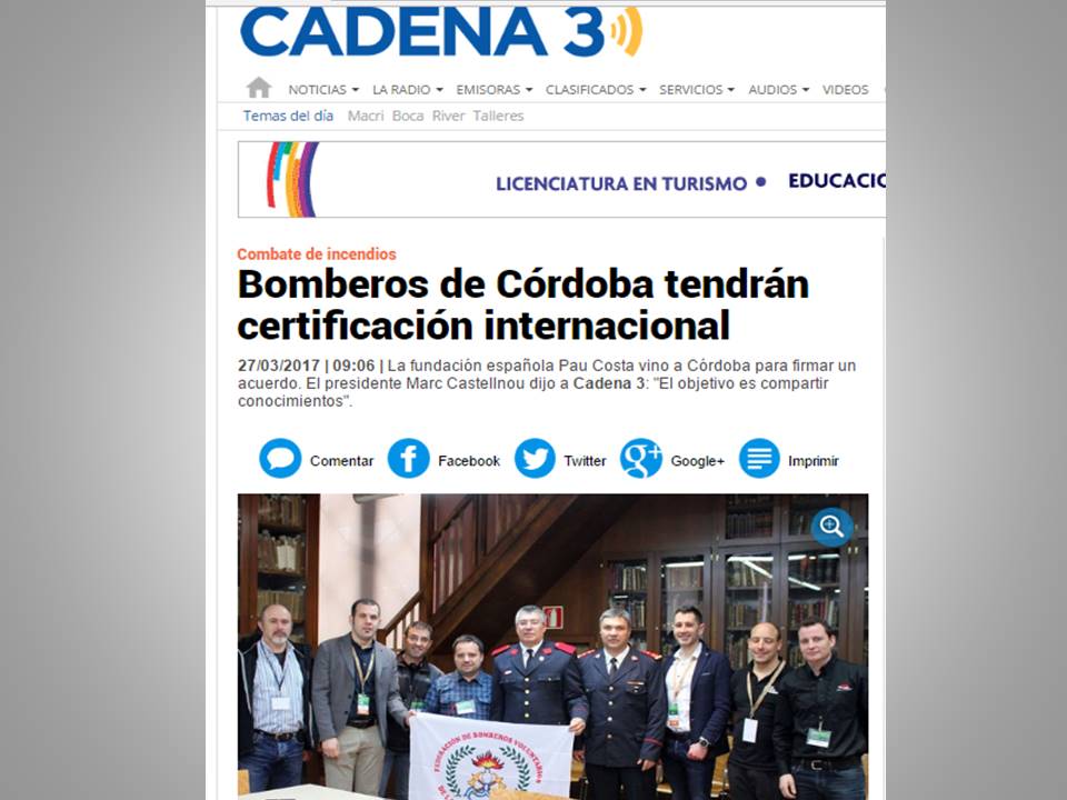 CADENA 3 entrevistó al Presidente de la Fundación Pau Costa